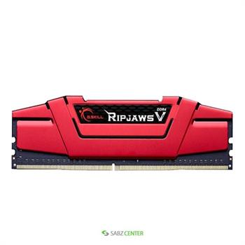رم دسکتاپ DDR4 دو کاناله 2400 مگاهرتز CL15 جی اسکیل مدل Ripjaws V ظرفیت 16 گیگابایت - 8