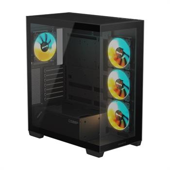 کیس گیمینگ گیگابایت مشکی C500 PANORAMIC STEALTH - 2