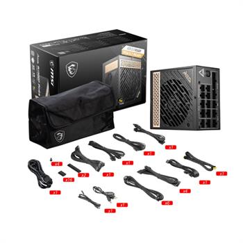 پاور 1300 وات ام اس آی MEG Ai1300P PCIE5 Full Modular - 5