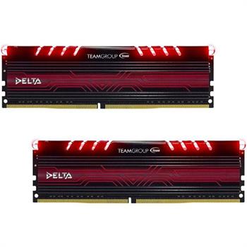 رم دسکتاپ DDR4 دو کاناله 2400 مگاهرتز CL15 تیم گروپ مدل Delta ظرفیت 16 گیگابایت