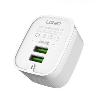 شارژر دیواری الدینیو مدل A201 به همراه کابل تبدیل microUSB - 3