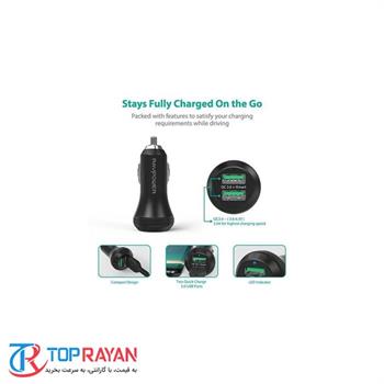 شارژر فندکی راو پاور مدل RP-VC۰۰۷ Quick Charge ۳.۰ - 5