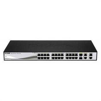 سوییچ 28 پورت 10/100 و اسمارت دی-لینک مدل DES-1210-28 همراه با چهار پورت گیگابیتی - 4