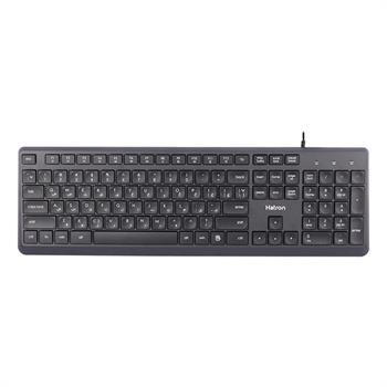 کیبورد و ماوس باسیم هترون مدل HKC215، سوییچ ممبران ، Full-Size - 3