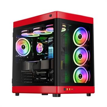 کیس کامپیوتر گیم دیاس مدل Neso P1 رنگ مشکی قرمز