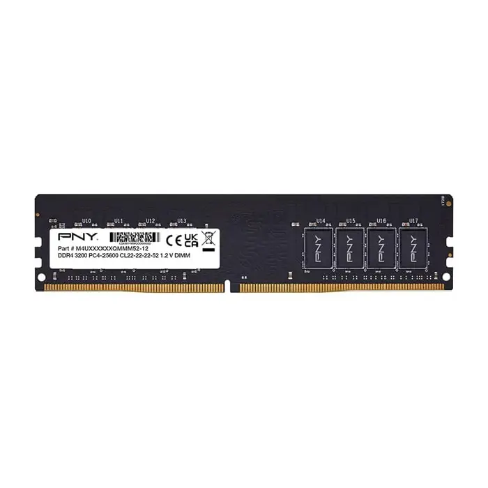 رم کامپیوتر DDR4 تک کاناله 3200 مگاهرتز CL22 پی ان وای ظرفیت 16 گیگابایت