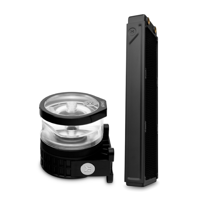 رادیاتور ای کی دبلیو بی EKWB CoolStream Classic PE 360 + پمپ و مخزن EK-Quantum Inertia D5 PWM D-RGB Plexi