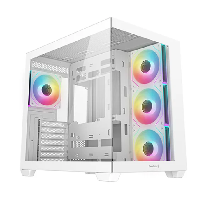 کیس گیمینگ سفید دیپ کول مدل CG530 4F WH