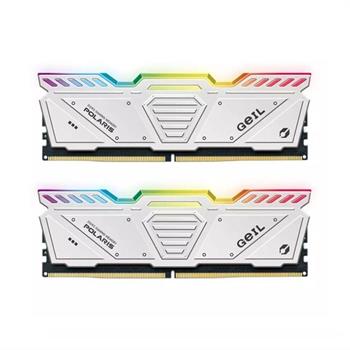 رم گیل دسکتاپ سفید DDR5 32GB دو کاناله 5200 CL34 POLARIS RGB