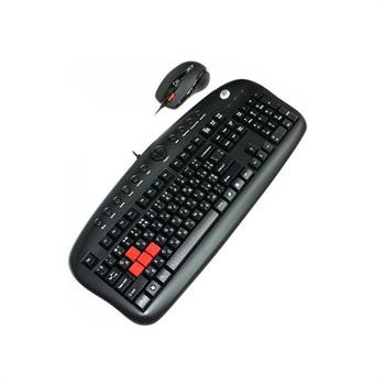کیبورد و ماوس گیمینگ ای فورتک با سیم مدل KX-2810BK - 2