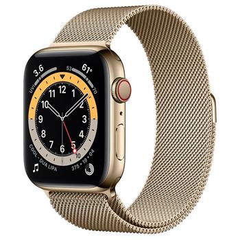 ساعت هوشمند اپل سری 6 طلایی مدل Milanese Loop 44mm