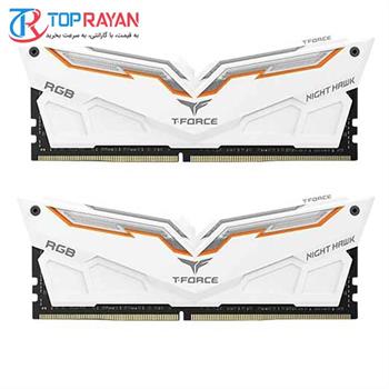 رم دسکتاپ DDR4 دو کاناله 3200 مگاهرتز CL16 تیم گروپ مدل NIGHT HAWK ظرفیت 32 گیگابایت - 3