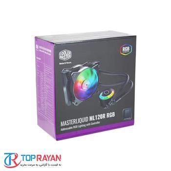 فن خنک کننده پردازنده کولرمستر مدل ام ال 120 ار آر جی بی - 8