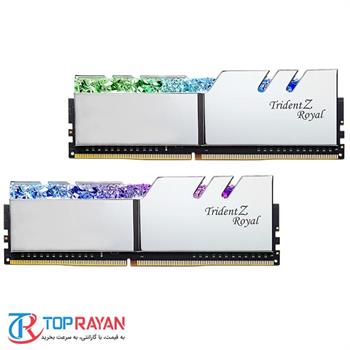 رم کامپیوتر RAM جی اسکیل دو کاناله مدل Trident Z Royal RS DDR4 4000MHz CL18 Dual ظرفیت 64 گیگابایت - 4