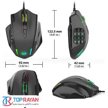 ماوس ردراگون مخصوص بازی مدل M908 RGB - 3