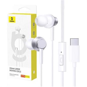 هندزفری باسئوس سفید مدل Encok CZ11 Type-C - 4