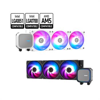 خنک کننده پردازنده مایع ام اس آی مشکی مدل MAG CORELIQUID A13 360 - 3
