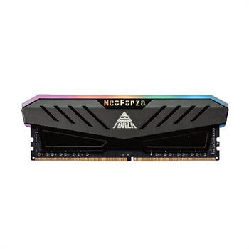 رم کامپیوتر DDR4 تک کاناله 3200 مگاهرتز CL16 نئو فورزا مدل Nox RGB ظرفیت 8 گیگابایت - 3