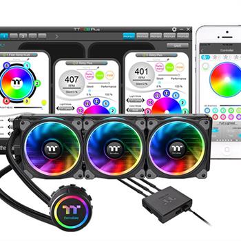خنک کننده پردازنده ترمالتیک Floe Riing RGB 240 TT Premium Edition - 7