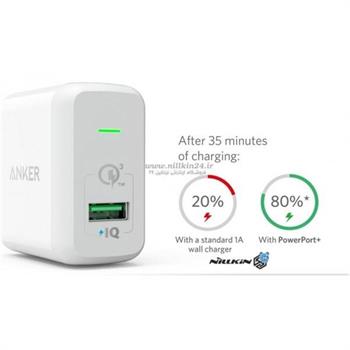 شارژر دیواری انکر 18 وات مدل Quick Charge 3.0 Power Port plus 1 B2013L11 - 6