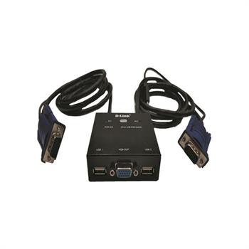 کی وی ام سوئیچ 2 پورت دی لینک KVM-222