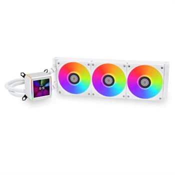 کولر پردازنده مایع لیان لی سفید مدل GA II LCD 360 