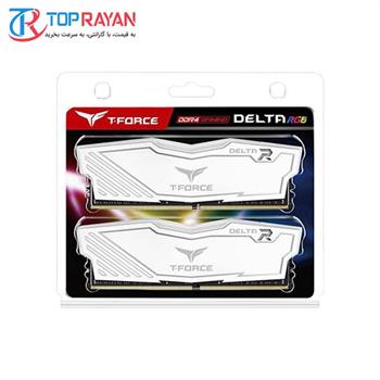 رم دسکتاپ DDR4 دو کاناله 3200 مگاهرتز CL15 تیم گروپ مدل T-Force Delta RGB ظرفیت 32 گیگابایت - 3