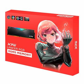 رم کامپیوتر DDR5 دو کاناله 5200 مگاهرتز CL38 ای دیتا مدل XPG Lancer RGB ظرفیت 32 گیگابایت - 6