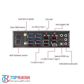 مادربرد ایسوس مدل ROG Crosshair VIII Hero WI-FI - 5