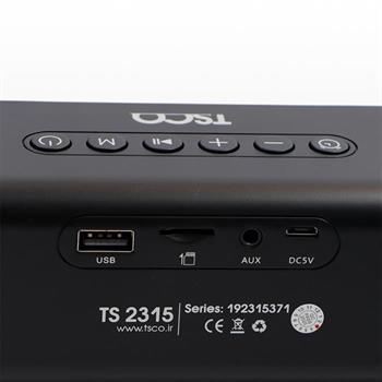 اسپیکر قابل حمل بلوتوثی تسکو مدل TS 2315 - 3