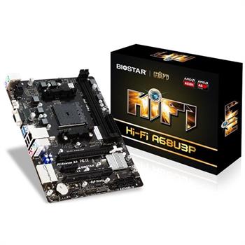 مادربرد بایوستار مدل Hi-Fi A68U3P سوکت +FM2