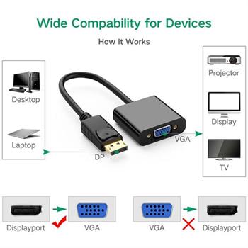 مبدل Display Port به VGA الون Eleven CV1003 - 6