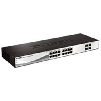 سوییچ 20 پورت و گیگابیتی دی-لینک مدل DGS-1210-20 با 16 پورت UTP و 4 پورت SFP