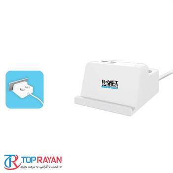 چند راهی و محافظ برق کی نت پلاس مدل KP-PS۰۴-USB-SPD - 2