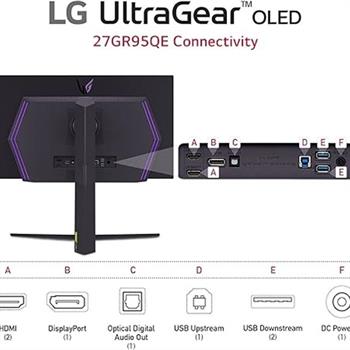 مانیتور 27 اینچ مخصوص بازی ال جی مدل GR95QE B 27 - 3