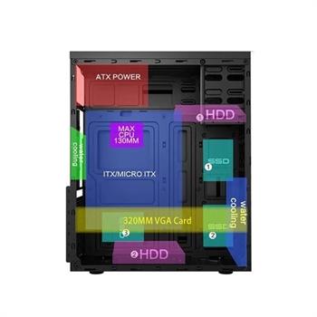 کیس کامپیوتر نوا مدل E188 - 3