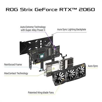 کارت گرافیک ایسوس ROG STRIX RTX 2060 O6G GAMING - 8