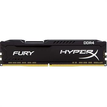 رم دسکتاپ DDR4 تک کاناله 3200 مگاهرتز CL18 کینگستون مدل HyperX Fury Black ظرفیت 16 گیگابایت - 3