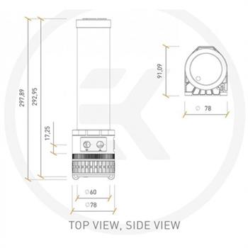 پمپ ایی کی دبلیو بی EKWB Quantum Kinetic TBE 300 D5 PWM D-RGB - 2