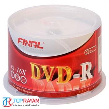 دی وی دی خام فینال مدل DVD-R بسته 50 عددی - 2