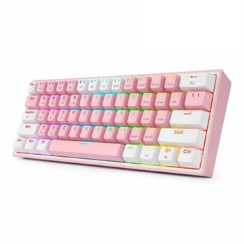کیبورد مکانیکال گیمینگ ردراگون K616 FIZZ Pro PINK/WHITE RGB