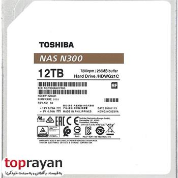 هارددیسک اینترنال NAS توشیبا مدل N300 با ظرفیت 12 ترابایت - 2