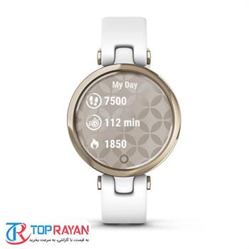 ساعت هوشمند گارمین مدل Lily Cream Gold Bezel with White Case با بند سیلیکونی - 6