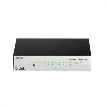 سوییچ 8 پورت دسکتاپی دی-لینک مدل DES-108 - 8