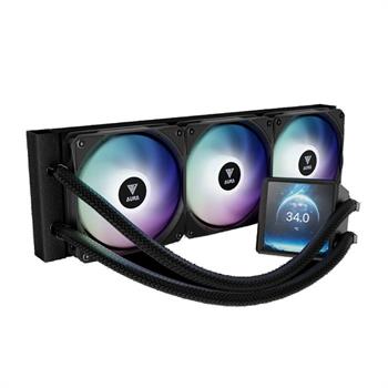 فن پردازنده مایع گیم دیاس AURA GL360 LCD ARGB BLACK - 5