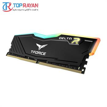 رم دسکتاپ DDR4 تک کاناله 3200 مگاهرتز CL16 تیم گروپ مدل T-Force Delta RGB ظرفیت 8 گیگابایت - 3