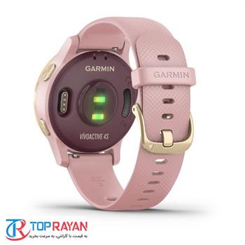ساعت ورزشی گارمین مدل VivoActive ۴S Light Gold Stainless Steel Bezel with Dust Rose Case - 6