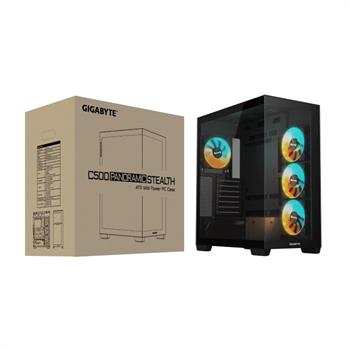 کیس گیمینگ گیگابایت مشکی C500 PANORAMIC STEALTH - 7