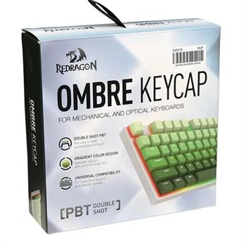 سر كليد هاي كيبورد گيمينگ ردراگون مدل A140 Ombre green - 2