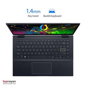 لپ تاپ 14 اینچ ایسوس مدل Vivobook Flip 14 TM420UA-EC084T پردازنده Ryzen 5 5500U رم 8GB حافظه 512GB SSD گرافیک Full HD AMD Radeon - 8